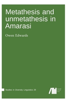 Hardcover Metathesis and unmetathesis in Amarasi Book
