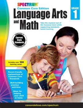 Paperback Spectrum Language Arts and Math, Grade 1 Book