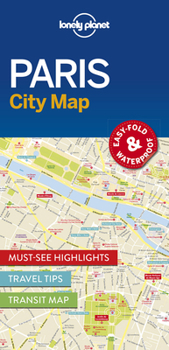 Map Lonely Planet Paris City Map 1 Book