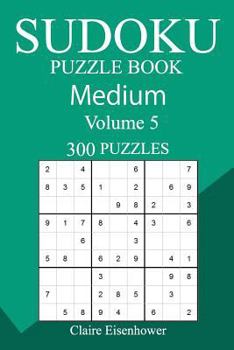 Paperback 300 Medium Sudoku Puzzle Book