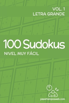 Paperback 100 Sudokus de nivel muy fácil - Volumen 1 [Spanish] Book