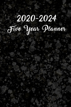 Paperback 2020-2024 Monthly Planner: 5 Year Organizer with 60 Months Spread View. Pretty Five Year Calendar, Agenda & Journal with To Do's, Inspirational Book