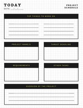 Paperback Project Schedule Book