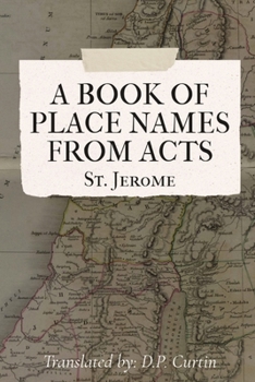 Paperback A List of Placenames from 'Acts' Book