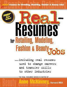 Paperback Real-Resumes for Retailing, Modeling, Fashion & Beauty Jobs Book