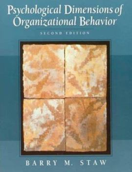 Hardcover Psychological Dimensions of Organizational Behavior Book