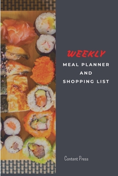 Paperback Weekly Meal Planner: Meal Prep And Planning Grocery List Book