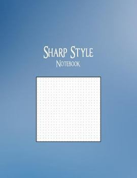 Paperback Sharp Style Notebook: 1/6" Cross Grid Graph Ruling, 128 Pages Book