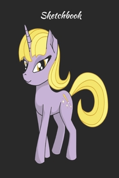 Sketch book: Cute Unicorn Kawaii Sketchbook for Girls Blank Paper for Drawing, Doodling or Learning to Draw, Sketch Books For Kids [120 pages | dotted paper | 6 x 9 inch | Soft Cover]