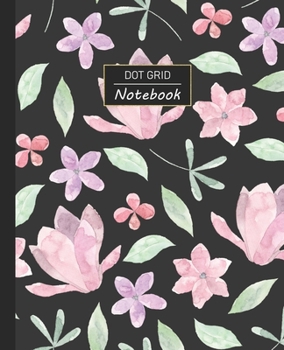 Paperback Dot Grid Notebook: Dotted Grid Notebook/Journal - Watercolor Flowers and Petals - 100 Pages - 7.5" x 9.25" - Children Kids Girls Teens Wo Book