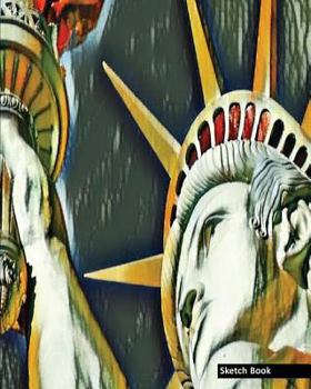 Sketch Book: Abstract Art , Travel New York, 8" x 10" - Drawing Sketch Pad, Unlruled Notebook, Drawing Paper -[Sketch book]