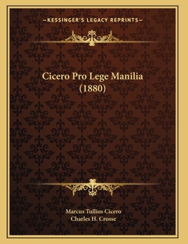 Paperback Cicero Pro Lege Manilia (1880) Book