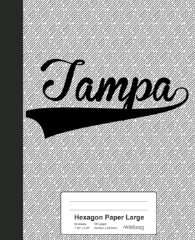 Paperback Hexagon Paper Large: TAMPA Notebook Book