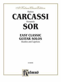 Paperback Easy Classic Guitar Solos: Studies and Caprices Book