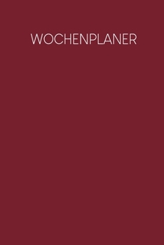 Paperback Wochenplaner: Handlicher Terminkalender - Motiv: Rot [German] Book