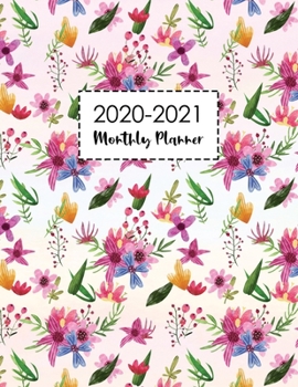 Paperback 2020-2021 Monthly Planner: Two Year 24 Month Calendar Planner with To Do List and Notes January 2020 to December 2021 Academic Agenda Schedule Or Book