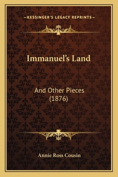 Paperback Immanuel's Land: And Other Pieces (1876) Book