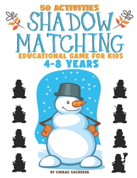 Paperback Shadow Matching: 50 - Educational Game for Kids 4-8 years, Large Size Pages (8.5'' x 11.5''), Activity Book