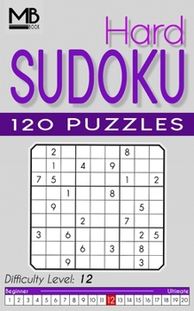 Paperback Hard Sudoku puzzles Level 12: Sudoku puzzles for Adults 120 Puzzles with Solutions Book