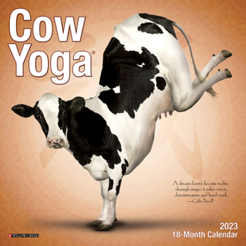 Calendar Cow Yoga 2023 Mini Wall Calendar Book