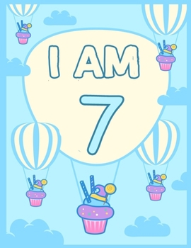 Paperback I am 7: Birthday Journal Happy Birthday 7 Years Old - Journal for kids - 7 Year Old Christmas birthday gift Book