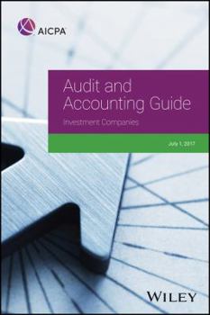 Paperback Audit and Accounting Guide: Investment Companies, 2017 Book