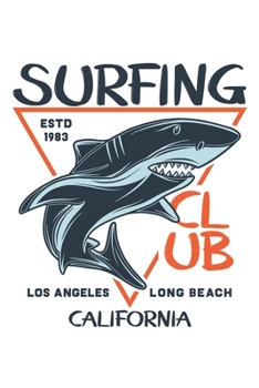 Paperback Surfing Club - Windsurfing Notebook: Journal - Diary - Composition - 6x9 - 120 Pages - Cream Paper Book