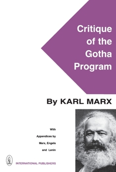 Paperback Critique of the Gotha Program Book
