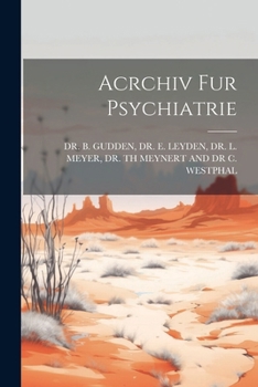 Paperback Acrchiv Fur Psychiatrie Book