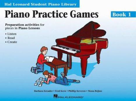 Spiral-bound Piano Practice Games Book 1 - Hal Leonard Student Piano Library Book/Online Audio Book