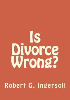 Paperback Is Divorce Wrong? Book