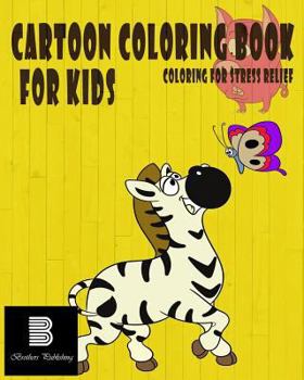 Paperback Cartoon Coloring Book For Kids: Coloring for Stress relief Book