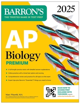 Paperback AP Biology Premium, 2025: Prep Book with 6 Practice Tests + Comprehensive Review + Online Practice Book