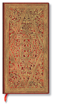 Diary Paperblanks Golden Pathway Hardcover Slim Lined Elastic Band Closure 176 Pg 85 GSM Book