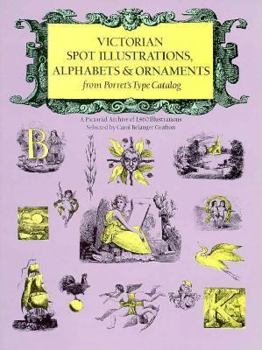 Paperback Victorian Spot Illustrations, Alphabets and Ornaments Book