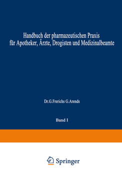 Paperback Hagers Handbuch Der Pharmazeutischen Praxis: Für Apotheker, Ärzte, Drogisten Und Medizinalbeamte [German] Book