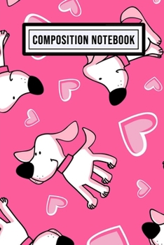 Puppy Wide Ruled Composition Notebook: Puppy Blank College Ruled Composition Notebook | 110 Pages | Pocket Size 6x9