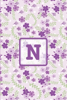 Paperback N: Initial Monogram Letter N College Ruled Notebook. Personalized Medium Lined Journal & Diary for Writing & Note Taking Book