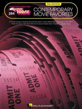 Paperback Contemporary Movie Favorites: E-Z Play Today Volume 284 Book