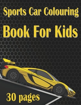 Paperback Sports Car Colouring Book For Kids Book