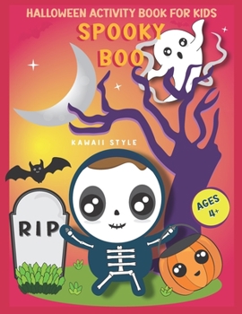 Paperback Halloween Activity Book for Kids: Spooky Boo Book