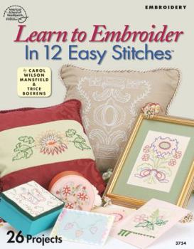 Paperback Learn to Embroider in 12 Easy Stitches Book