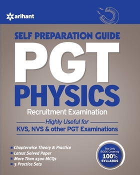 Paperback PGT Physics Recruitment Examination Book