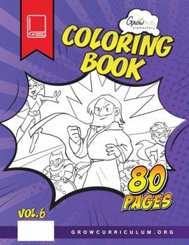 Paperback Elementary Grow Kids Coloring Book (Volume 6): 80 Coloring Pages and Activities inspired by the Bible Book