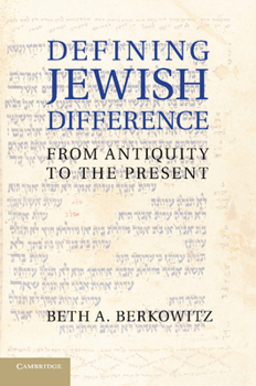 Paperback Defining Jewish Difference: From Antiquity to the Present Book