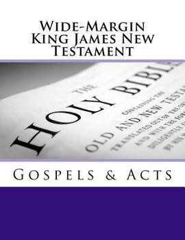 Paperback Wide-Margin King James New Testament Book
