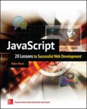Paperback Javascript: 20 Lessons to Successful Web Development Book