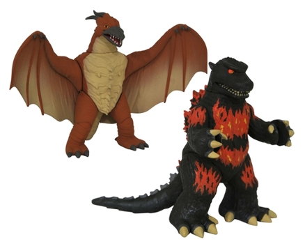 Accessory Burning Godzilla and Rodan Vinimate 2 Pack Book