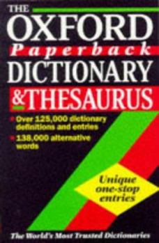 Hardcover The Oxford Paperback Dictionary and Thesaurus Book