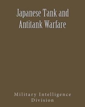 Paperback Japanese Tank and Antitank Warfare Book